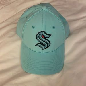 Unisex Seattle Kraken Hat with Velcro adjustable strap | Light Blue